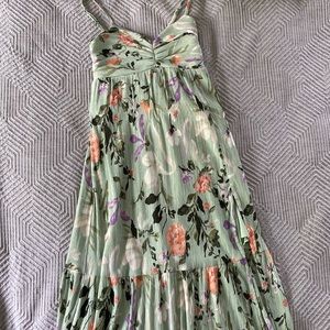 Ruched Crinkle Maxi Dress